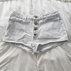 American apparel jean shorts